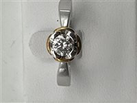 Anello Gioielleria Dossena  Donna in Oro bianco Diamante 0.44 Ct ANOR-256-253 - ANOR-256-253